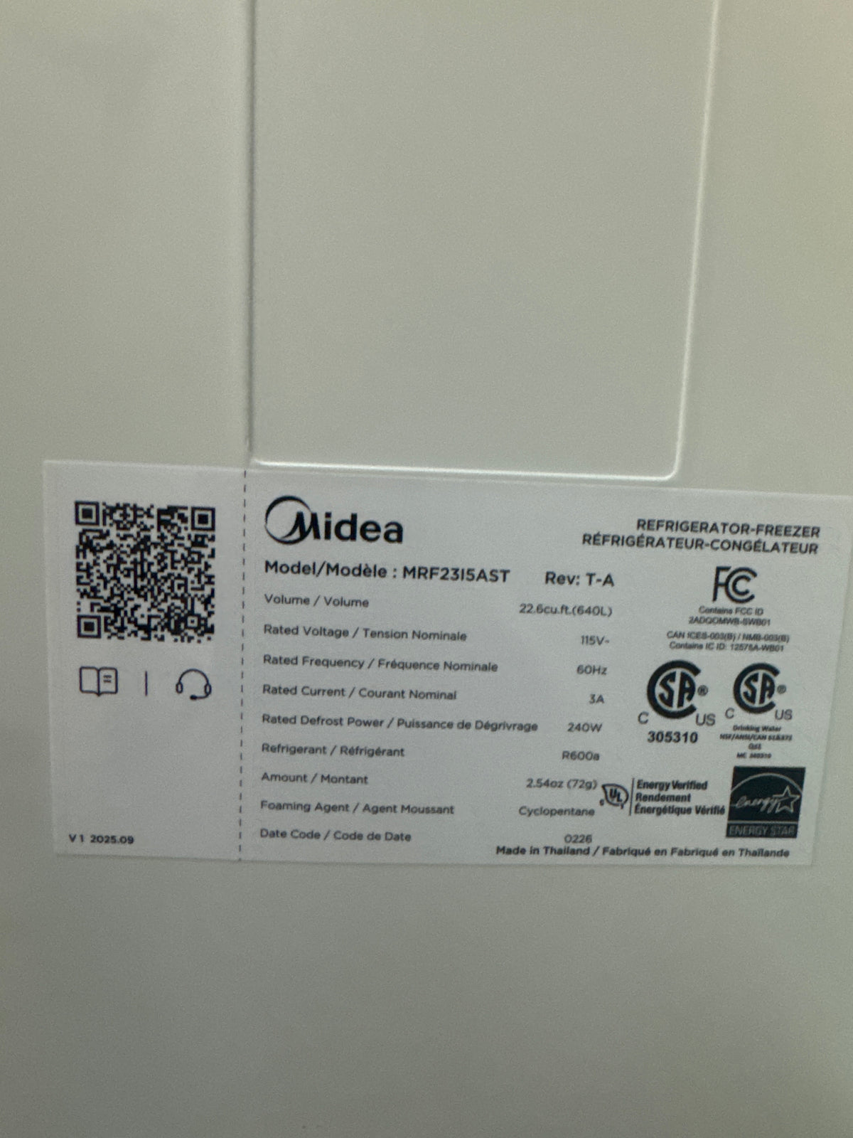 Midea 33in French Door Refrigerator Model#MRF2315AST (53)