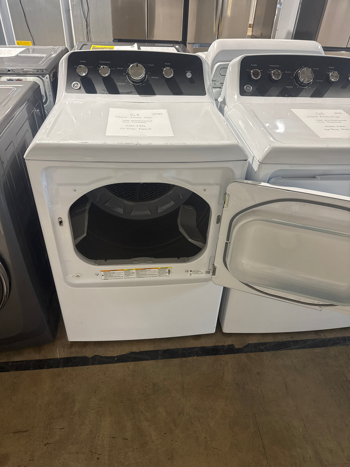 GE 7.2cu.ft Electric Dryer Model#GTD48EASWOWB Serial#HZ849507C (HD916)