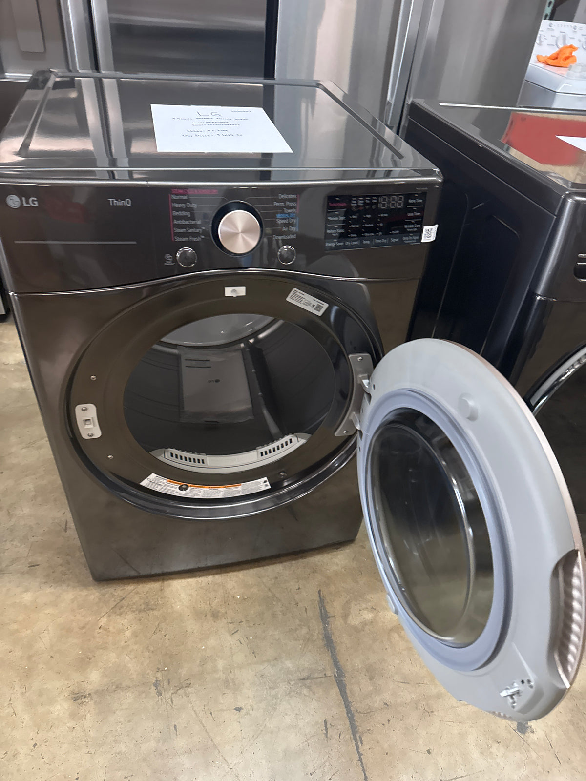LG 7.4cu.ft Electric Dryer Model#DLEX4000B Serial#507KWZH3J885 (HD939)