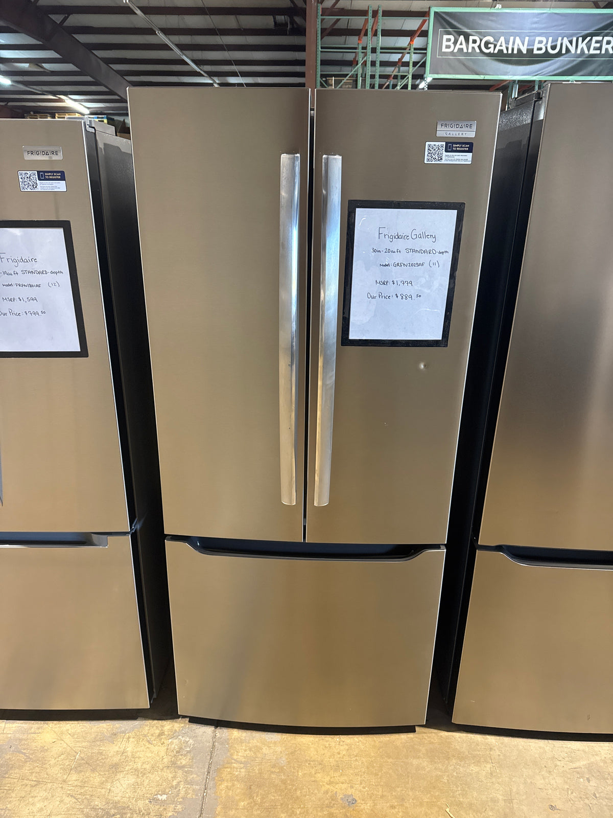 Frigidaire Gallery 30in French Door Refrigerator Model#GRFN2023AF00 Serial#1K50374618 (11)