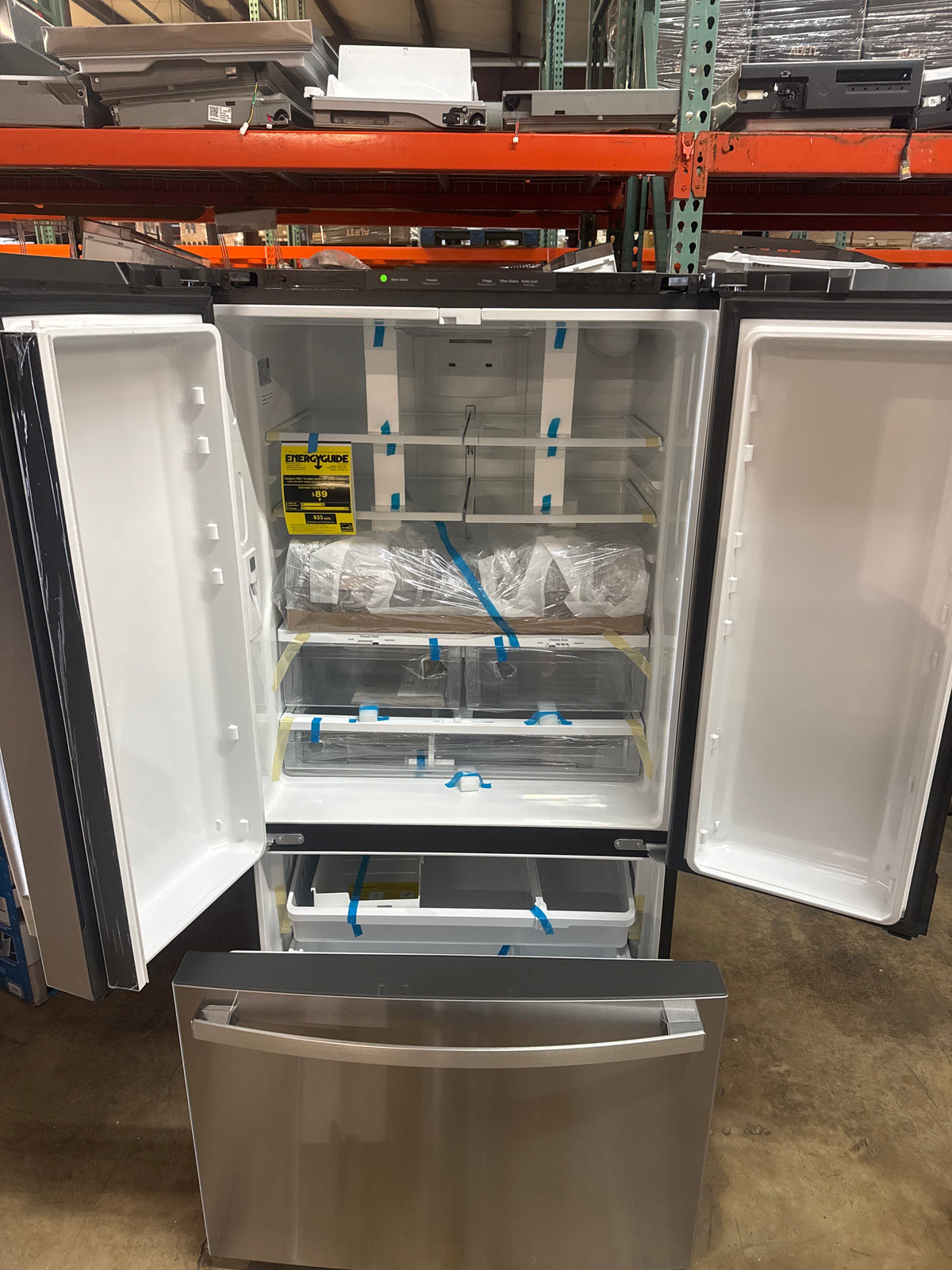 GE 36in French Door Refrigerator Model#GNE27JYMYFFS Serial#FD316116 (HD919)