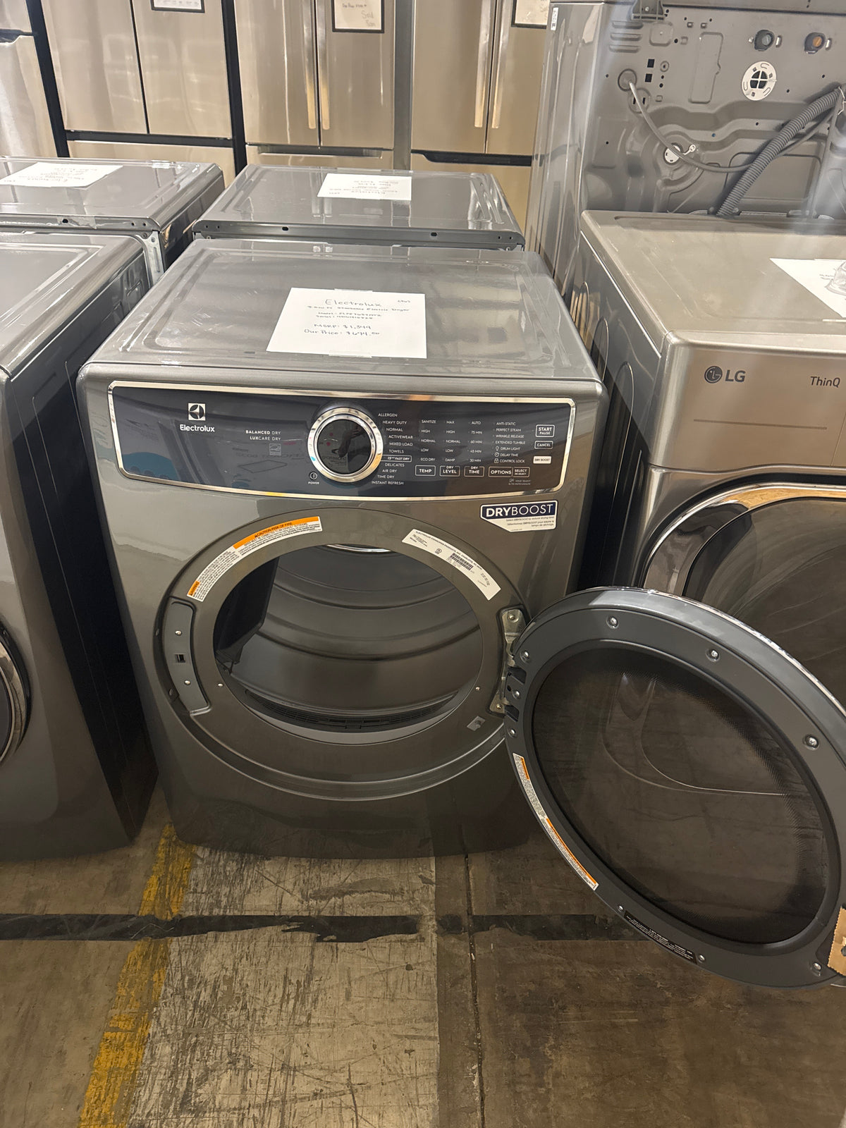 Electrolux 8.0cu.ft ELECTRIC Dryer Model#ELFE7637AT2 Serial#4D61310828 (96)