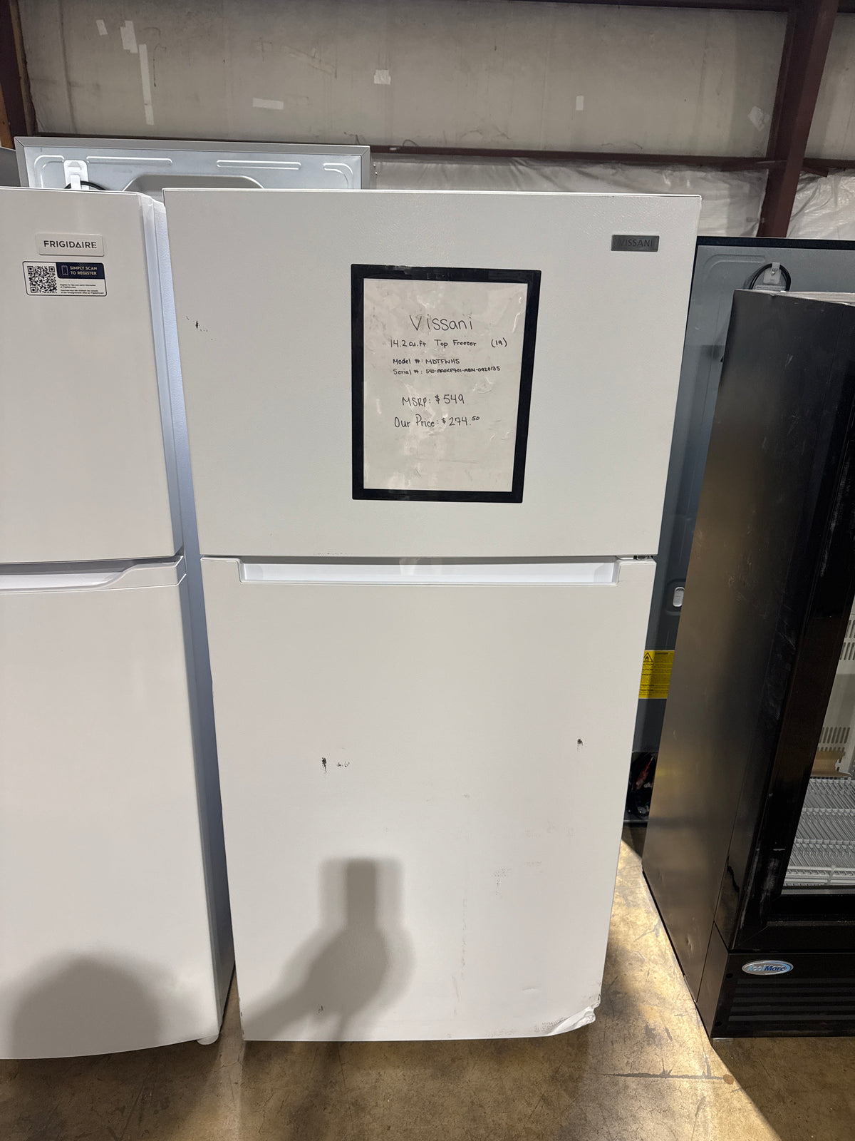 Vissani 28in Top Freezer Refrigerator Model#MDTF14WH5 (19)