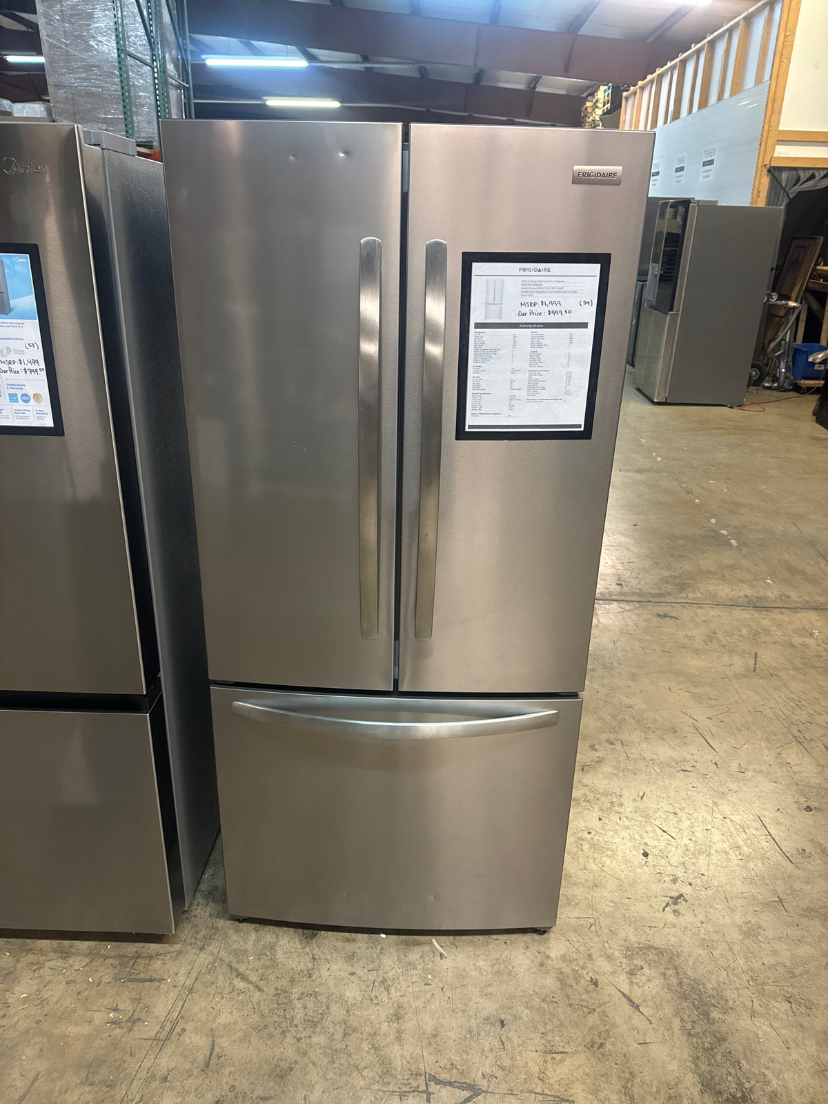Frigidaire 32in French Door Refrigerator Model#FRFG1723AV05 Serial#1K60876546 (54)