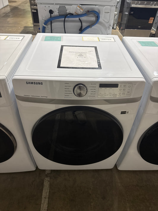 Samsung 7.5cu.ft GAS Dryer Model#DVG45B6300W Serial#0BED5BBL400219M (80)