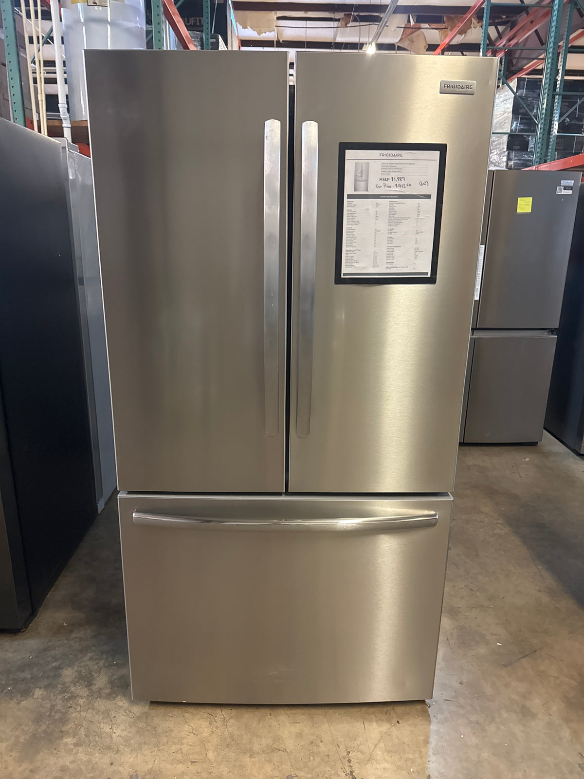 Frigidaire 36in French Door Refrigerator Model#FRFN2813AF7 Serial#4A61906883 (62)