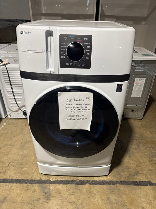 GE Profile 4.6cu.ft VENTLESS Washer/Dryer Combo Model#PFQ83HSHW0WW Serial#MZ334977N (82)