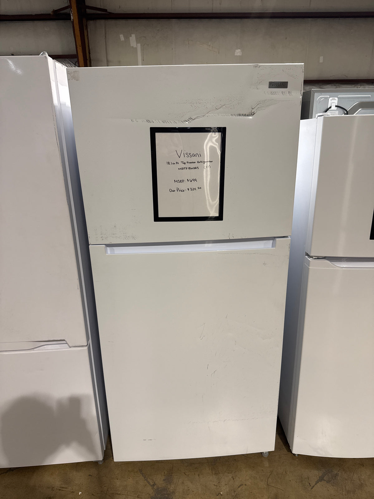 Vissani 30in Top Freezer Refrigerator Model#MDTF18WHR5 (21)