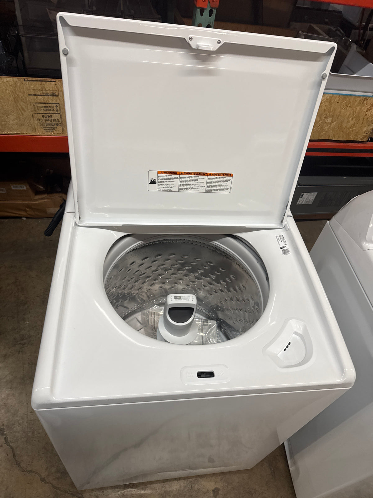 Whirlpool 4.2-4.3cu.ft Top Load Washer Model#WTW4107SW0 Serial#CF3300861 (HD909)