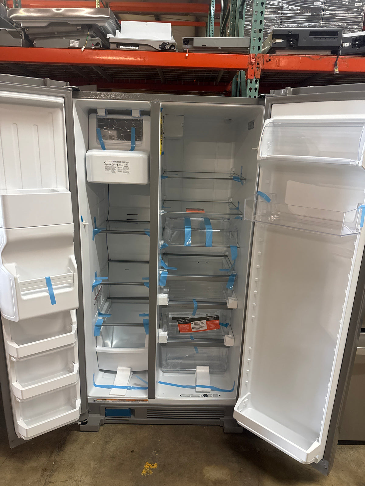 Whirlpool 36in Side by Side Refrigerator Model#WRS325SDHZ14 Serial#HRF3014300 (HD917)