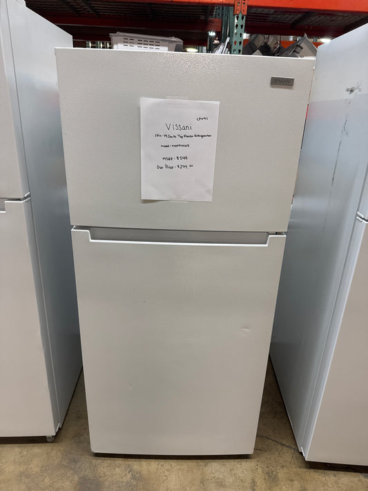 Vissani 28in Top Freezer Refrigerator Model#MDTF14WH5 (P07)