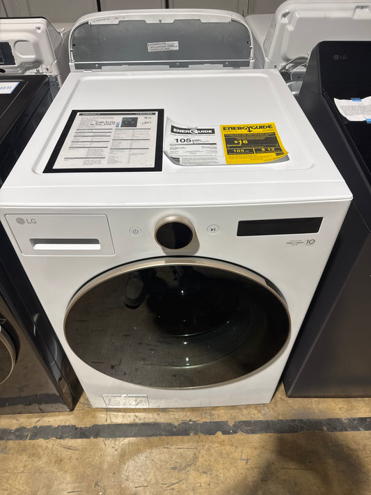 LG 5.0cu.ft Front Load Washer Model#WM6500HWA Serial#604VWGT29407 (86)