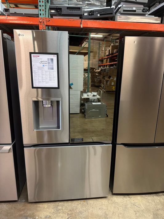 LG 36” Mirror Instaview French Door Refrigerator Model #LRYKC2606S  Serial #605KRSB38438 (03)
