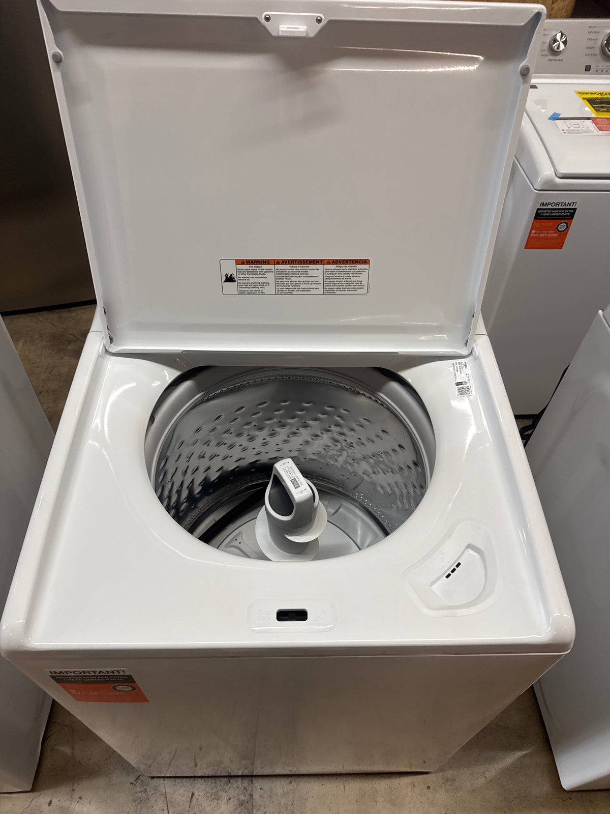 Whirlpool 4.2-4.3cu.ft Top Load Washer Model#WTW4107SW0 Serial#CF2703830 (HD906)