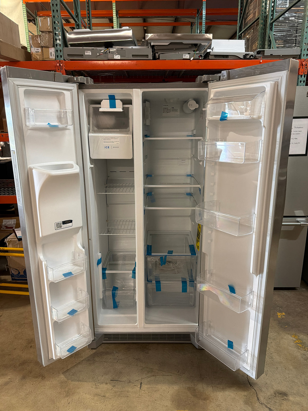 Frigidaire 33” Standard Depth Refrigerator Model #FRSS2323ASD Serial #4A60500425 (01)