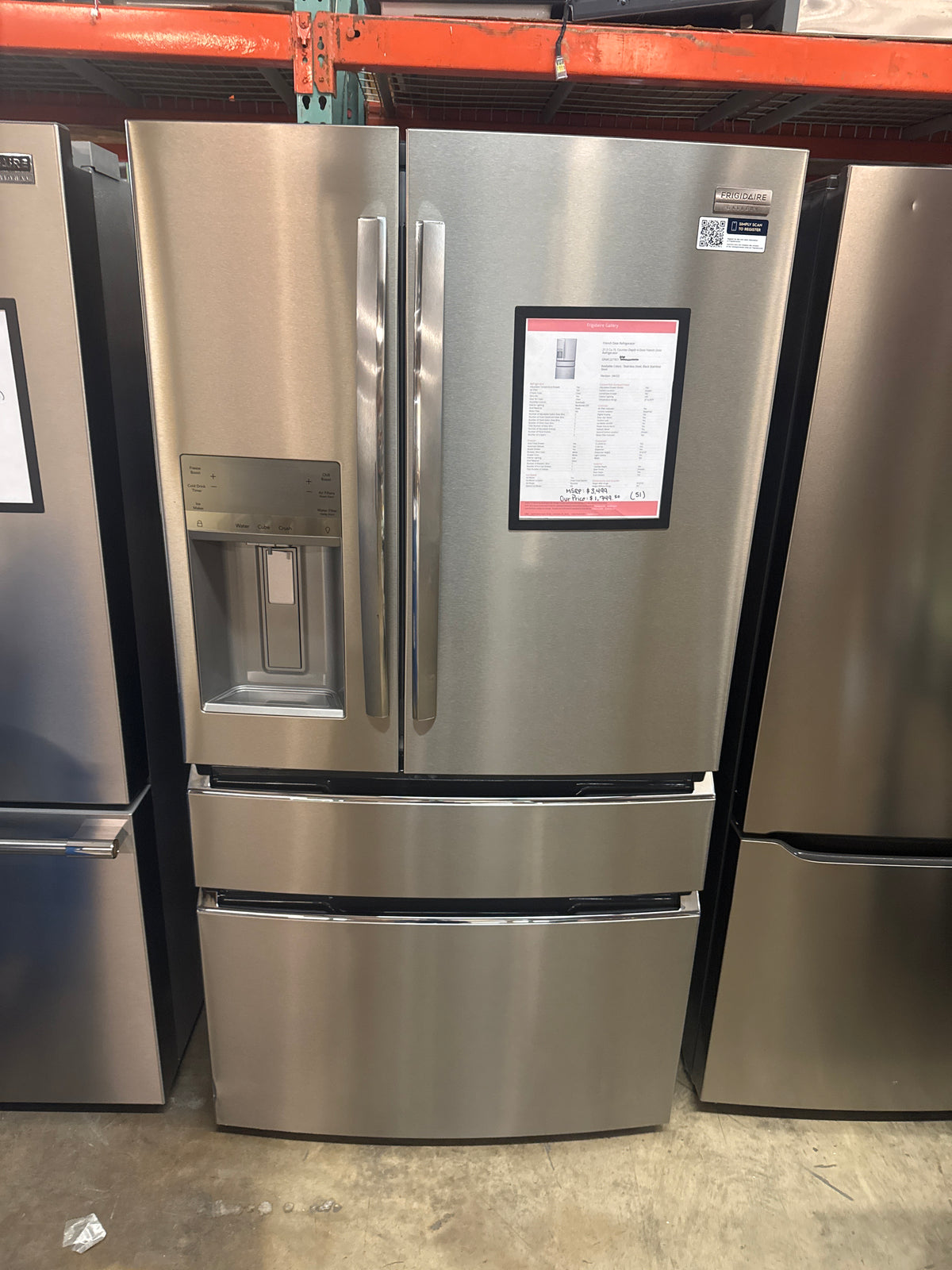 Frigidaire 4-Door French Door Refrigerator Model#GRMC2273CF06 Serial#1K62278643 (51)