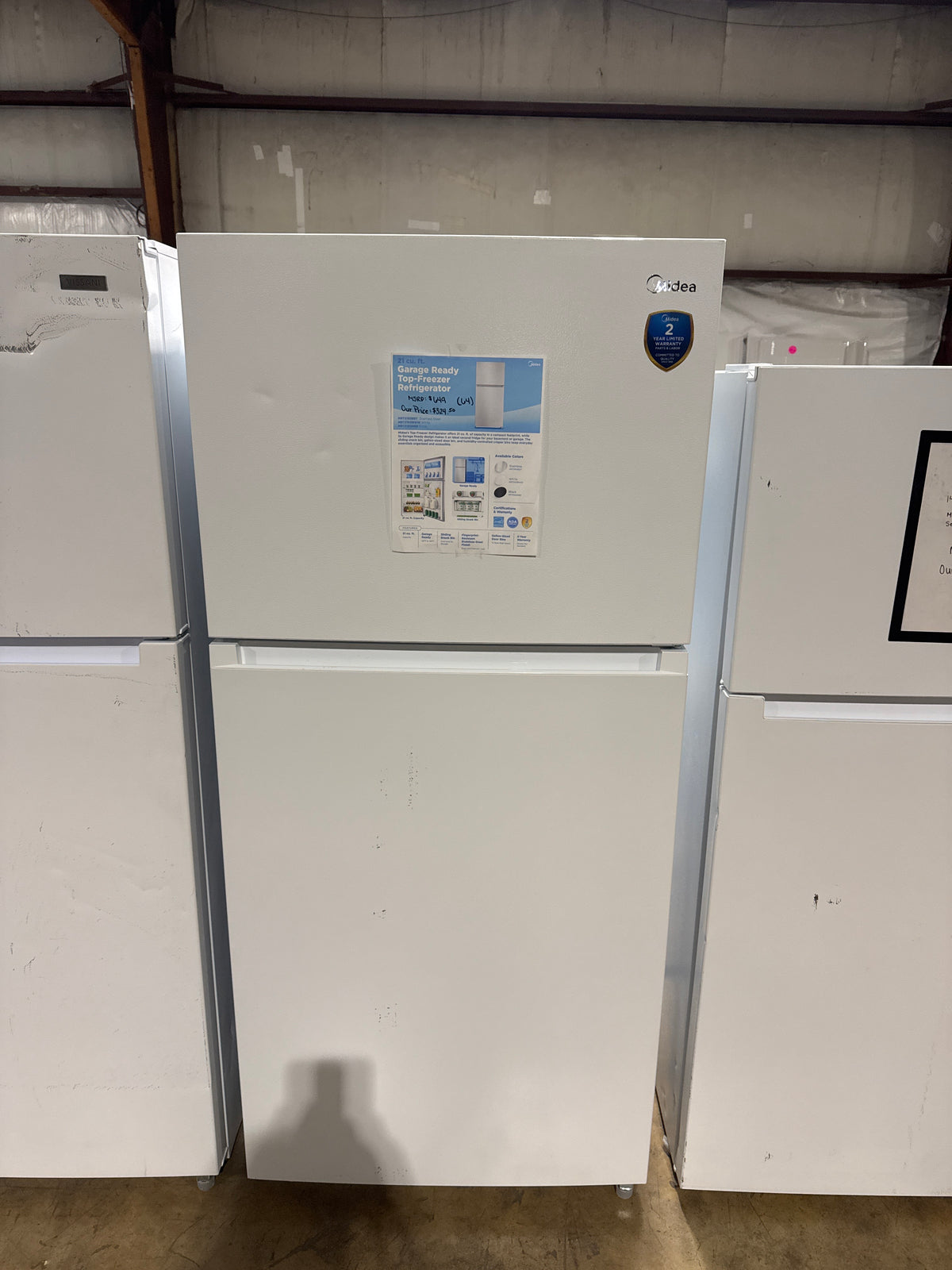 Midea 30in Top Freezer Refrigerator Model#MRT21D3BWW (64)
