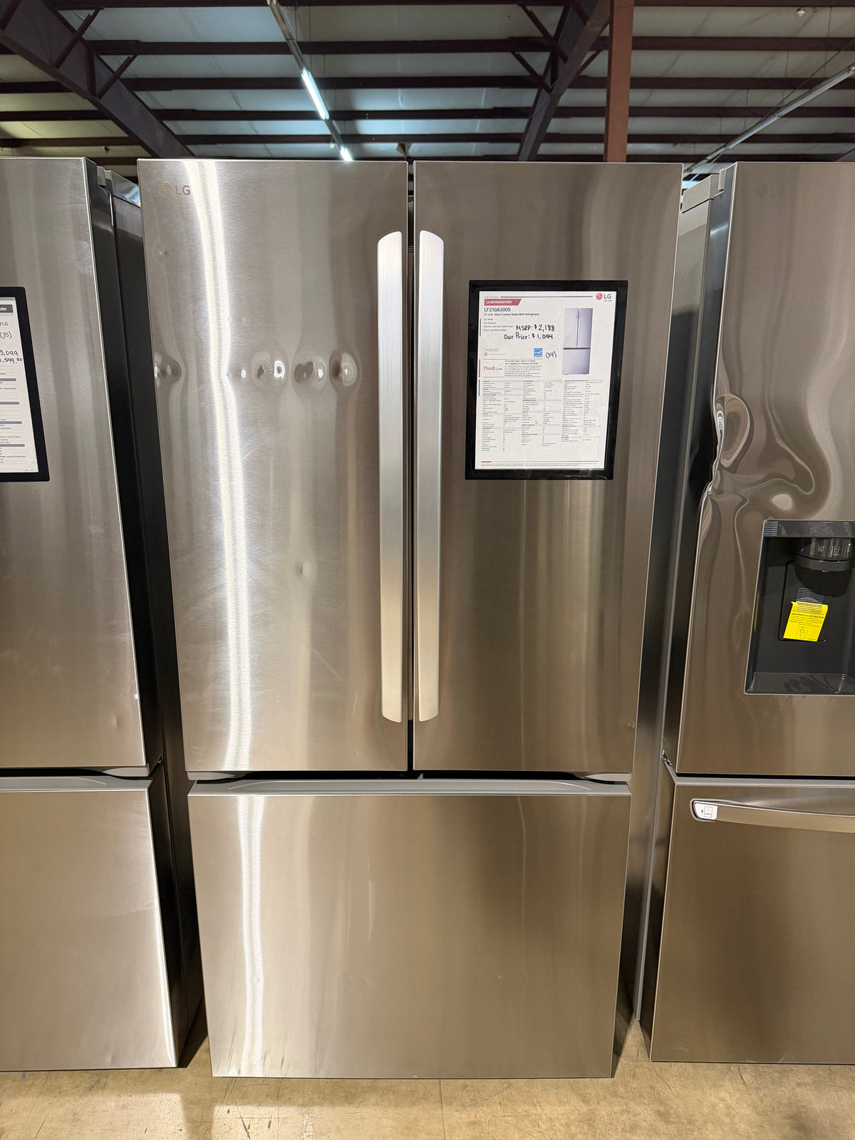 LG 33" French Door Refrigerator Model #LF21G6200S  Serial #603VNWP14625 (34)