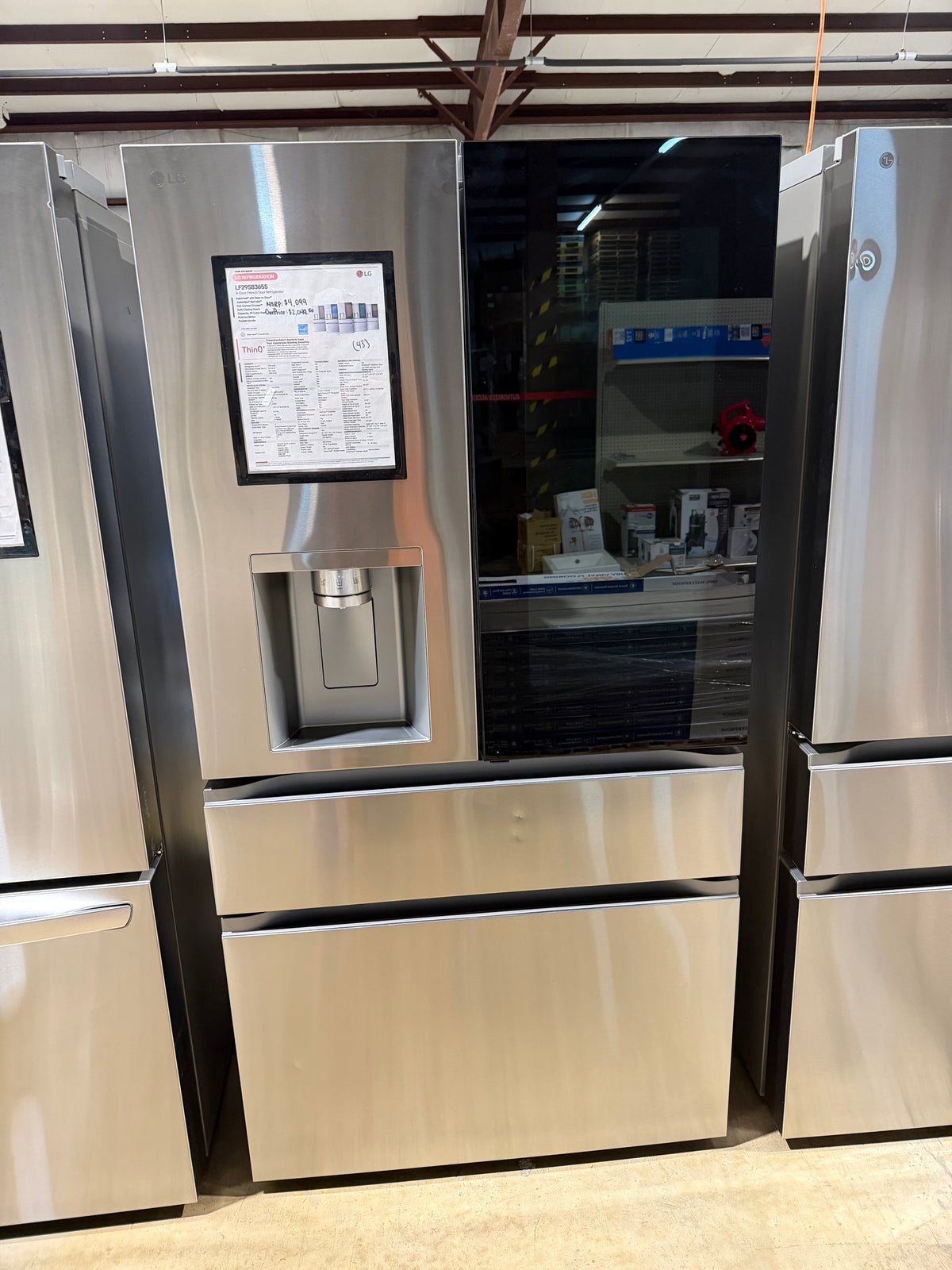 LG 36" French Door Instaview Refrigerator Model #LF29S8365S  Serial #602KRSB4M534 (43)